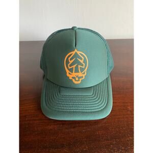 Huckberry X Grateful Dead Steal Your Face Trucker Hat Green OS